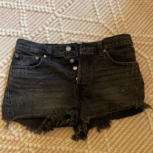 Black Levi shorts
